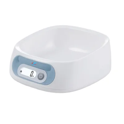 2kg Waterproof LCD Pet Food Weighing Scale Healthy Control Kitchen Scale for Dogs and Cats Plastic Material