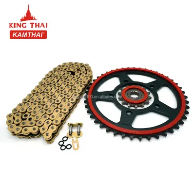 KAMTHAI Racing Motorcycle Sprocket and Chain Sets for Suzuki GW250(45T 14T 520-116 Links)