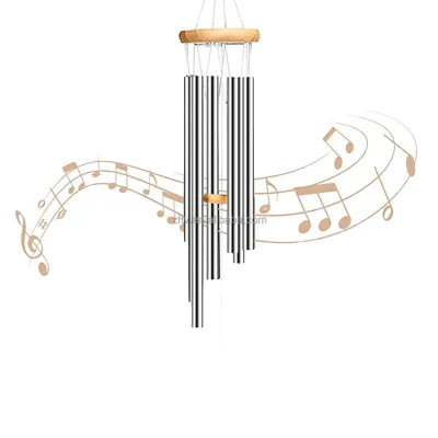 Handmade Brushed Finish Hanging Wind Chimes Indoor Outdoor Garden Ornaments Best-selling Antique Rectangle Metal Hanging House