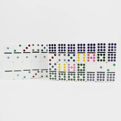 Double 9 Color Dominoes