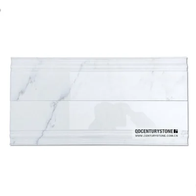 Oriental White Marble Polished Cheap Flooring Baseboard