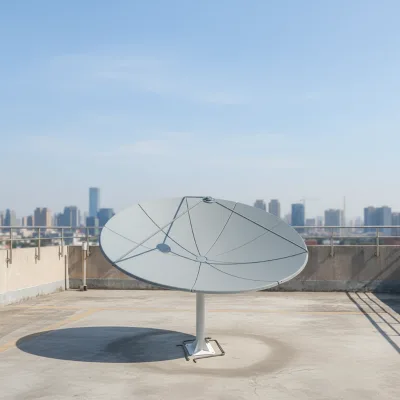 Self-Cleaning Aluminum Dish Antenna for Dusty Environments