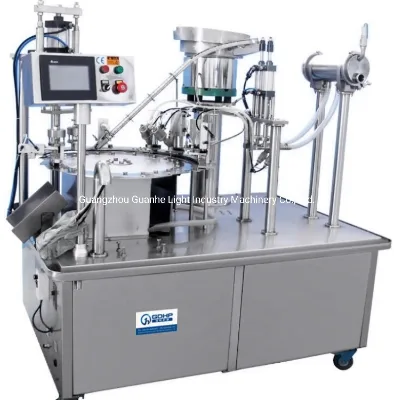 High Quality Digital Control Automatic Spout Bag Sachet Liquid Pouch Filling Capping Filling Machine