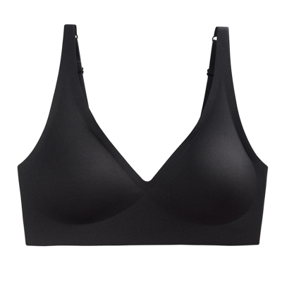 Seamless Bralettes Lingerie Bra Comfortable Sports Deep V Neck Wire Free Bra Smoothing Wireless Lifting Low Cut Bras for Girls