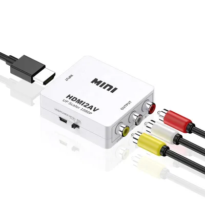 1080P Audio Video Set-top Box Adapter Hdm to Av Converter