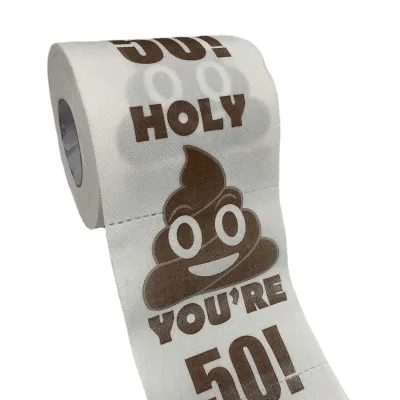 Happy Birthday Toilet Paper 50th Birthday Decorate Funny Birthday Gift Funny Gifts for Boyfriend/ Girlfriend and Man/women