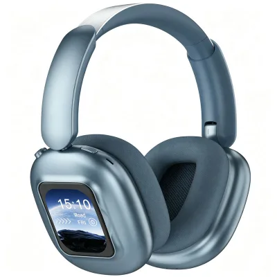 Premium Comfortable Wireless Active Noise Cancelling Over-Ear HeadphonesHigh Quality Headphones ENC Noise Reduction Function