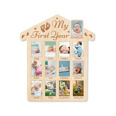 Wholesale Newborn Baby Milestone Picture Frame Baby Growth Record Photo Frame