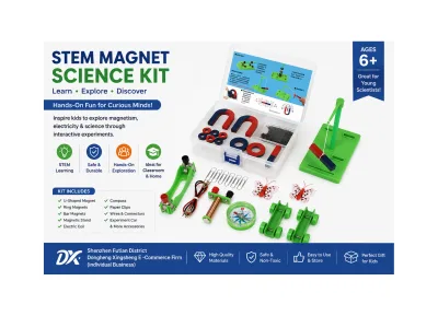 STEM Magnet Science Kit for Kids Educational Hands-on Experiment Learning Toy Set for School and Home