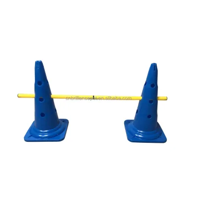 Dog Agility Course Backyard Set Dog Agility Cone and Bar Set Outside