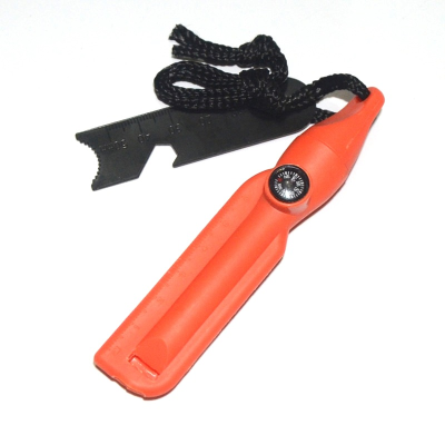 Portable Multifunction Flint Fire Starter Stone With Whistle