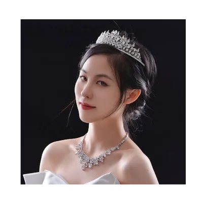 Customized Designs Luxury 5A Zirconia Bridal Hair Accessories 925 Sterling Silver Tiaras Wedding Crown