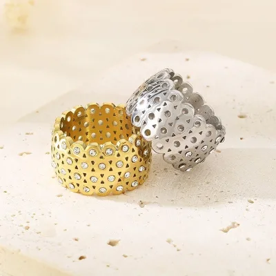 Adjustable Coil Spring Ring for Women Stainless Steel Ring Available for Wholesale