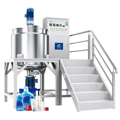 Jacketed Steam Heating Stainless Steel High Customizable Capacity Liquid Washing Homogenizing Mixer Equipment Mixing Tank