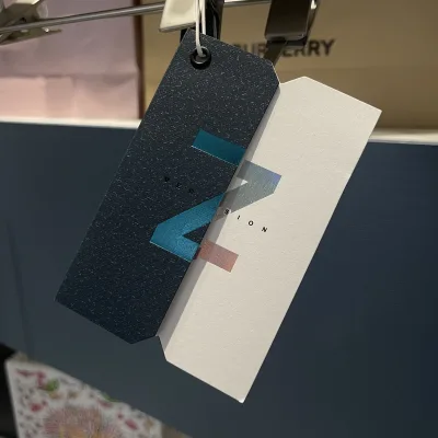 Custom Eco-Friendly Name Logo Printed Garment Hangtag Labels String Hang Tags for Bags Shoes and Plastic Clothing
