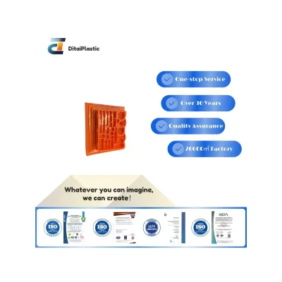 OEM Vacuum-formed Multi-shaped Placement Sturdy High-quality Practical Orange ABS/PA66 Material ISO Certified Storage Pallet
