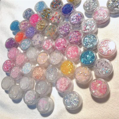 Mixed Chunky Eyeshadow Glitter Private Label Loose Cosmetic Glitter Face Body Eye Hair Nail Art Resin Loose Glitter