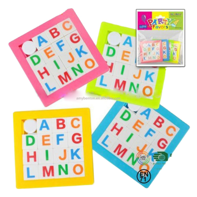 Hot Sale Educational Games Plastic Sliding Puzzles for Kids