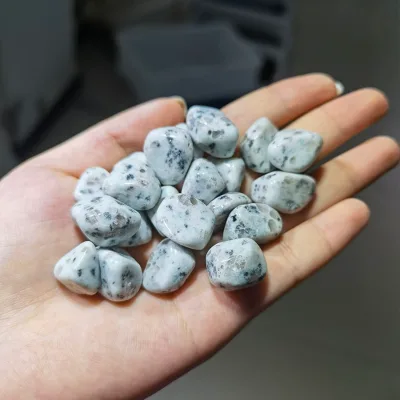 Wholesale Crystal Tumbled Polished Loose Stone Kiwi jasper Tumble Stone