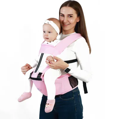 3 in 1 Front Facing Ergonomic Kangaroo Baby Carrier Bag Baby Wrap Sling Infant Baby Hipseat Carrier