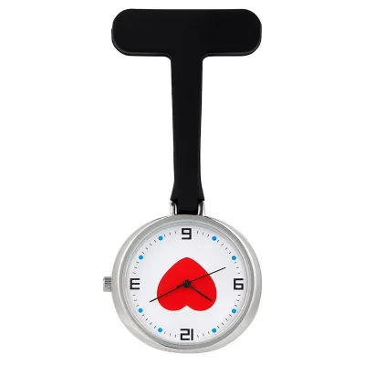 New Arrival Wholesale Unique Silicone FOB Nurse Watch Quartz Heart Doctor Breast Watch for Nurse