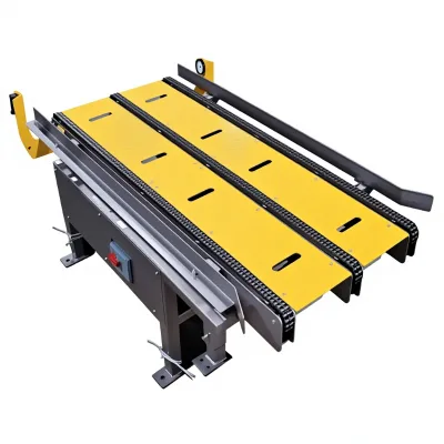 New Heavy Duty Adjustable Double Chain Conveyor Tile Cutter Machine Electric Stone Cutting Table with Guide Rail