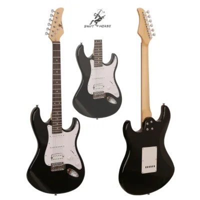 High Quality Electric Guitar With 6 Steel Strings Solid Body & Great Look Factory Directly Deliver in China