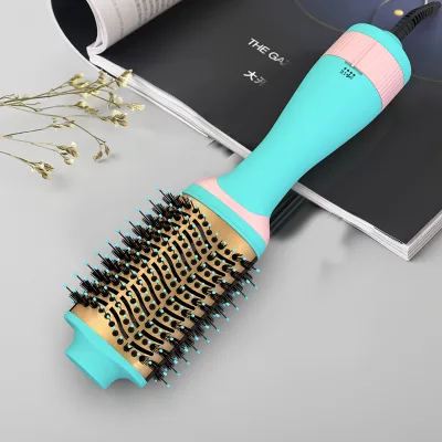 3-in-1 Ionic Blow Dryer Brush Hair Dryer Styler Diffuser for Volumizing Straightening/Curling One Step Styling Tool for Hotels