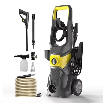Portable Electric High Pressure Washer Power Cleaner with Wheels Hose Reel for Car Patio Garden Outdoor Cleaning