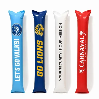 BSBH Wholesale Custom Cheering Sticks Eco-friendly PE Thunder Sticks Inflatable Cheer Stick for Sports Events