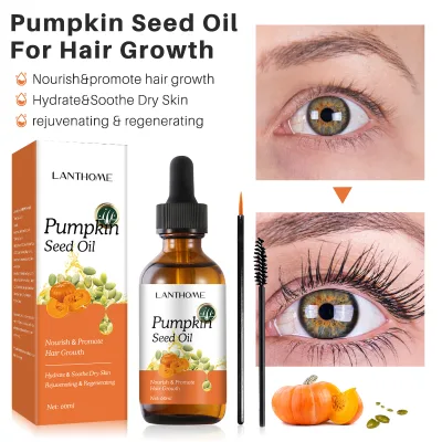 High Quality In-stock New Product Lanthome Pumpkin Seed Oil Hair Care Serum Oil Nourishing Eyelash Seruml Oil 60ML