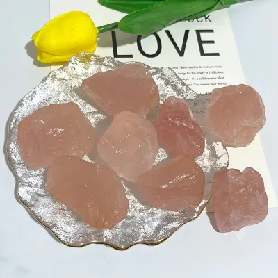 Wholesale Price Rock Raw Gemstone Natural Rose Quartz Crystal Rough Stones for Sale