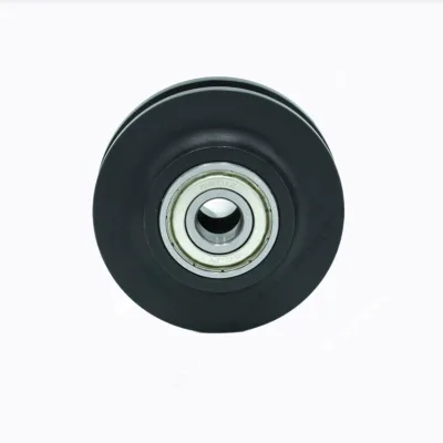 High Quality 6201Z Nylon Hanging Wheel Heavy Load Capacity American Style Barn Door Wooden Pulley Customized OEM Support