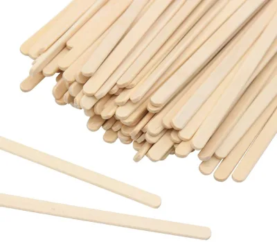Premium Wooden Coffee Stirrer Sticks, Thick Birch Wood 1000 Count, Eco-Friendly Wooden Stirrers (5.5Inches / 1000PC)