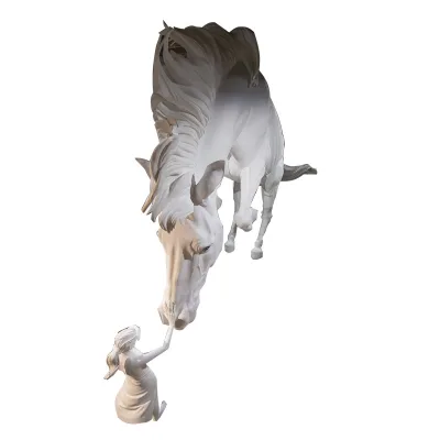 Modern Design Large Stainless Steel Horse Sculpture for Outdoor Landscape Creative Abstract Park Ornament with 1 Year Warranty