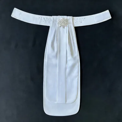 White Equestrian Stock Tie for Adults, Cotton Blend Horse Riding Tie S M Size 10 Classic Styles Ready Stock Wholesale