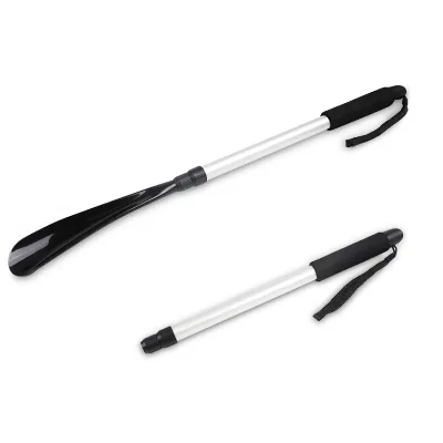 Unisex 80cm Aluminum Extendable Metal Telescopic Shoehorn Long Handle Horn Adjustable