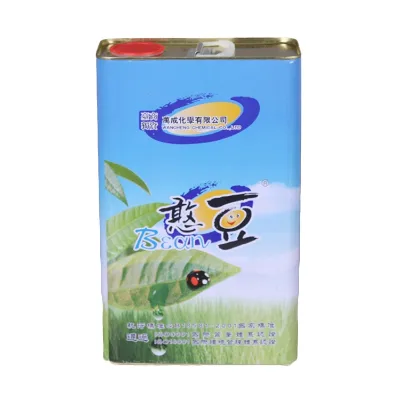 Square Engine Tin Oil Can Metal Tin Container with Plastic Spout Lid and Handle 4L Can