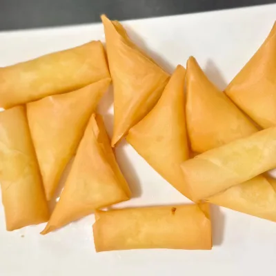 Traditional Chinese pastry Spring roll family