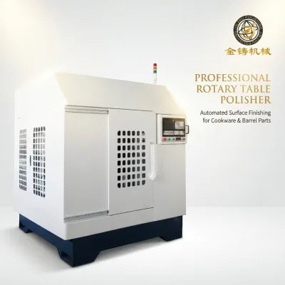 Automatic Rotary Table Polishing Machine for Cookware - 4-Station Buffer for Stainless Steel Pots & Rice Cooker Liners