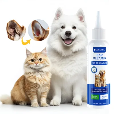 High Quality Pet Cleaning Care Products Organic Vegan Gentle Soothes Irritated Safe Ear Canal Ear Cleaner
