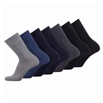 Men Breathable Business Socks Ankle Length Anti-bacterial Daily Socks
