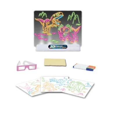 3D Drawing Board 3D Light Magic Drawing Glow Pad Magic Drawing Board for Kids
