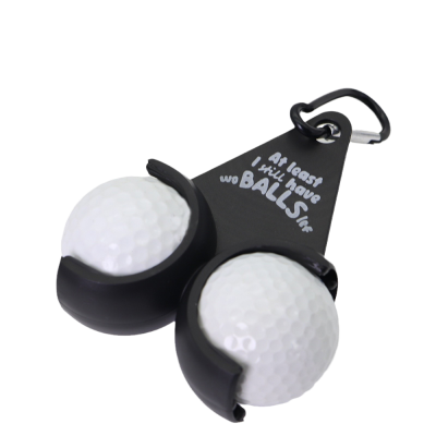 Funny Clip on Golf Ball Rack and Dispenser Gift Golf Ball Holder With Keychain