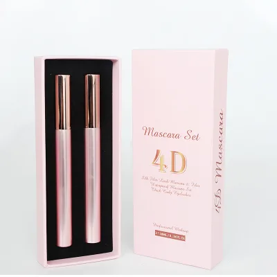Long-Wearing Vegan Natural Organic pink Mascara Eyelash Extensions Sealant Free Volume Vegan Organic Private Label Mascara Set