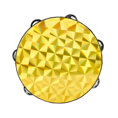 The Most Popular 8 Inch Double-layer Hand Cranked Tambourine with a Fashionable and High Appearance Level Tambourine