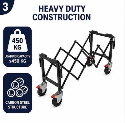 Heavy Duty Folding Adjustable European/American Style Coffin Trolley Funeral Church Mortuary Transport Cart