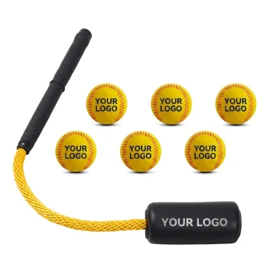 Custom Logo Baseball Swing Trainer Adjustable Grip Durable Nylon Rope for Youth Club Team Training