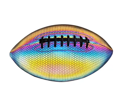 ActEarlier Custom Logo Official Size#9 Holographic Reflective American Football