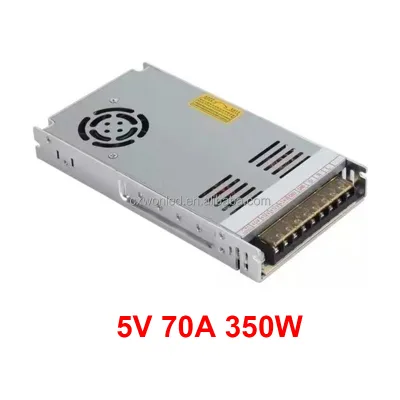 Ultra-thin Aluminum+PC 5V 70A 350W Constant Voltage Outdoor Power Supply Slim Lighting Transformer Driver Lights Lights